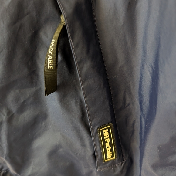 Helly Hansen Mens Large Packable Zip Up Jacket Blue Gorpcore Outdoors Utility - Picture 2 of 8